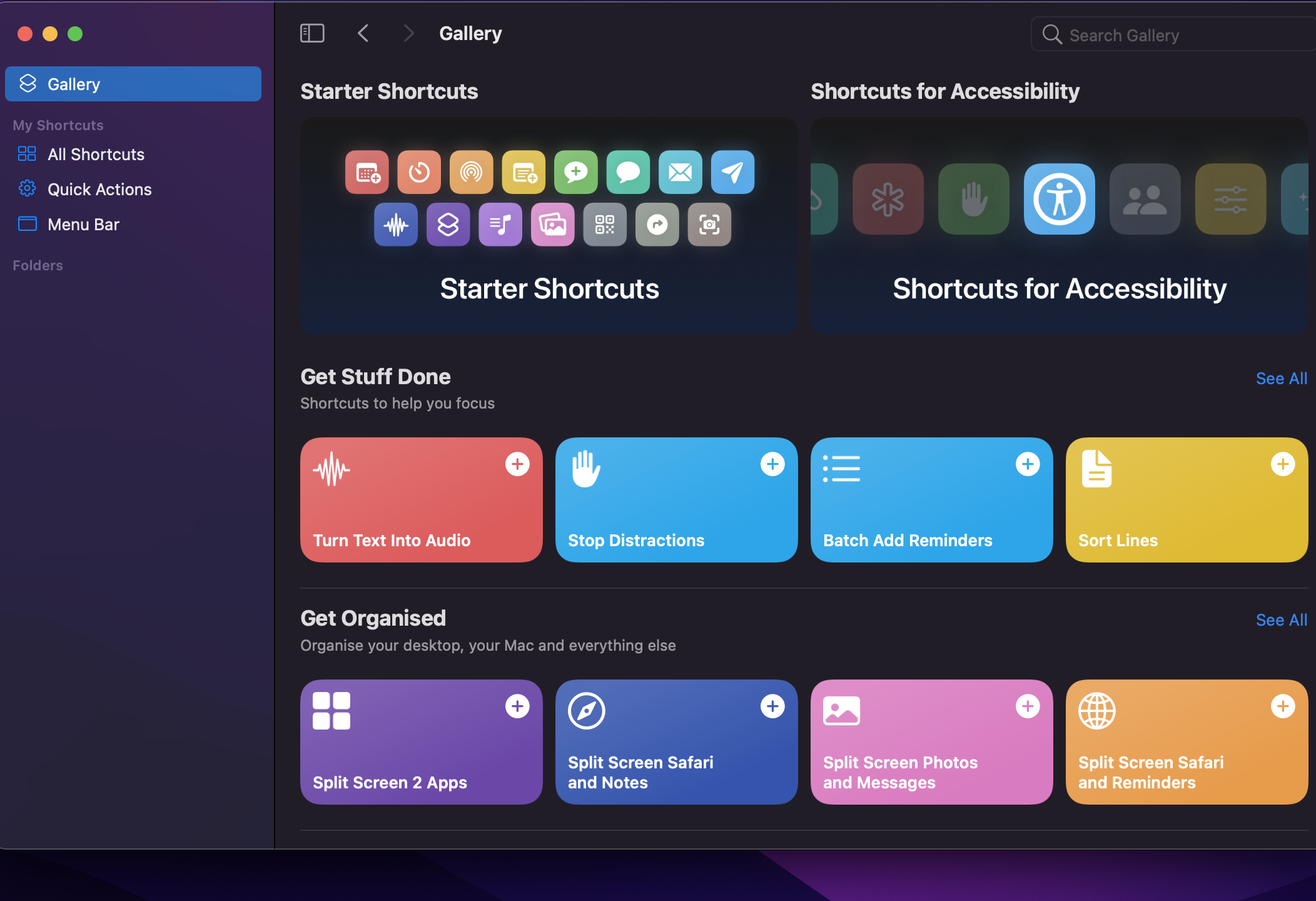 Shortcuts is now a universal app across iOS and Mac